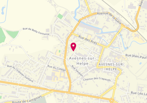Plan de PECQUEUX Agnès, 1 Avenue du Général de Gaulle, 59440 Avesnes-sur-Helpe