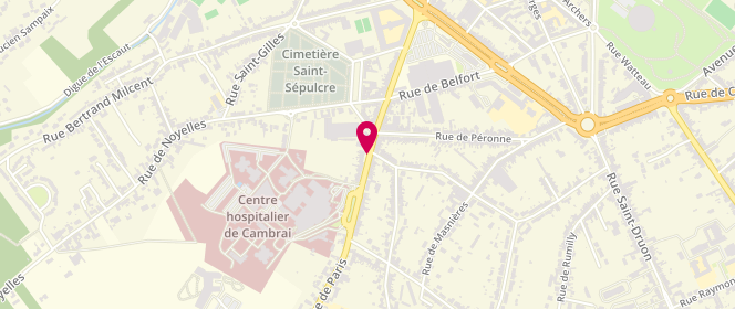 Plan de JOVENIAUX Pierre, 516 Avenue de Paris, 59407 Cambrai