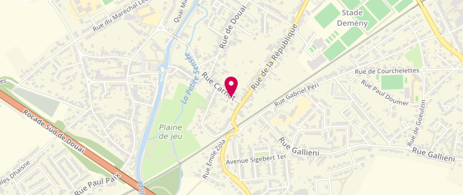 Plan de MARTINY Solène, 438 Rue Carnot, 59552 Lambres-lez-Douai