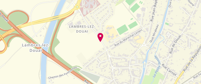 Plan de FORTIER Damien, Rue Clemenceau, 59552 Lambres-lez-Douai