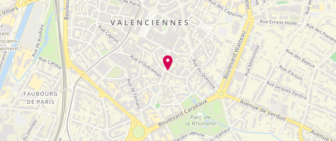 Plan de FOURNIER Antoine, 1 Rue du Grand Fossart, 59300 Valenciennes