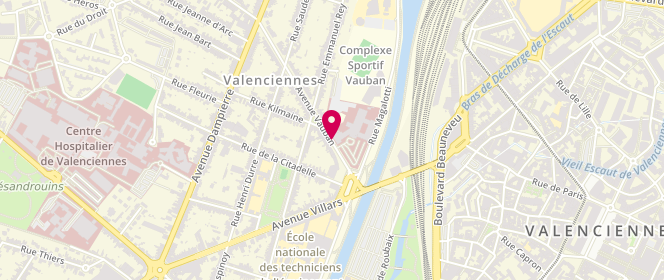 Plan de LECONTE Bérengère, 8 Avenue Vauban, 59300 Valenciennes