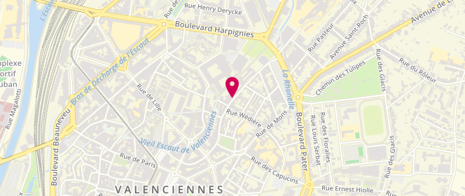 Plan de WATTINNE Lionel, 3 Rue Salle le Comte, 59300 Valenciennes
