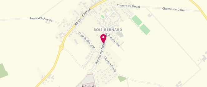 Plan de BEN Ticha Hichem, Route de Neuvireuil, 62320 Bois-Bernard