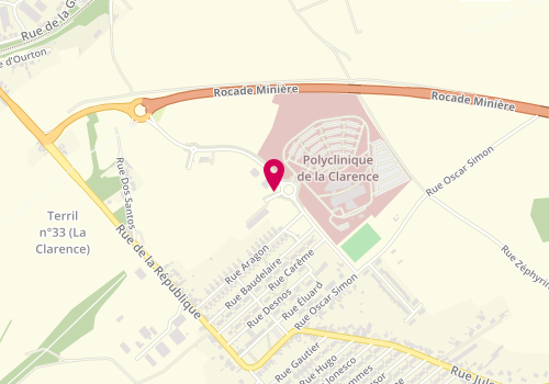 Plan de CHAMOUN Maroun, Rue du Docteur Legay, 62460 Divion