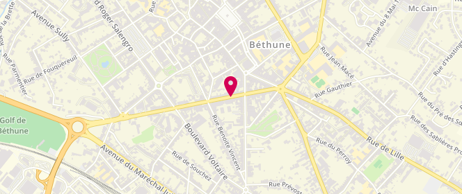 Plan de DUBOIS Cédric, 205 Boulevard Jean Moulin, 62400 Béthune
