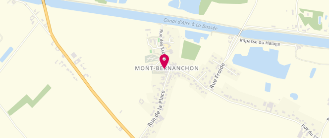 Plan de CAUCHIE Yves, 461 Rue de la Place, 62350 Mont-Bernanchon