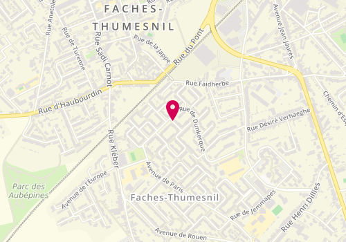 Plan de LECORNE Freddy, 1 Rue de Dieppe, 59155 Faches-Thumesnil
