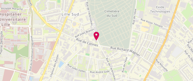 Plan de DJAIZ Ahmed, 202 Rue de l'Arbrisseau, 59000 Lille