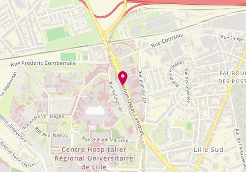 Plan de ROUX Bruno, 2 Avenue Oscar Lambret, 59037 Lille