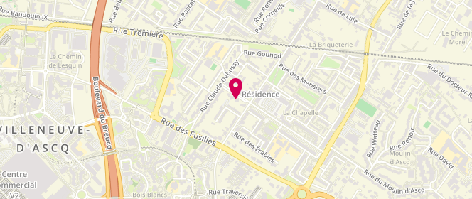 Plan de BULAID-MEKKI Majda, 10 Boulevard Bizet, 59650 Villeneuve-d'Ascq