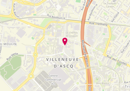 Plan de BREBION Hélène, 34 Boulevard Van Gogh, 59650 Villeneuve-d'Ascq