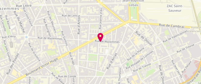 Plan de BOUDJEMAA Bechir, 35 Rue de Wazemmes, 59000 Lille