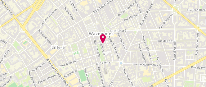 Plan de BICHRA Mohamed El Khalil, 85 Rue de l'Abbe Aerts, 59000 Lille