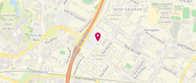 Plan de LECOUTERE-BEERT Maëlle, 5 Rue Baudouin Ix, 59650 Villeneuve-d'Ascq