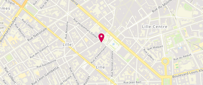 Plan de HOORNAERT Olivier, 2 Place de la République, 59000 Lille