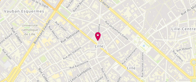 Plan de QUANTIN Christian, 83 Rue Massena, 59000 Lille