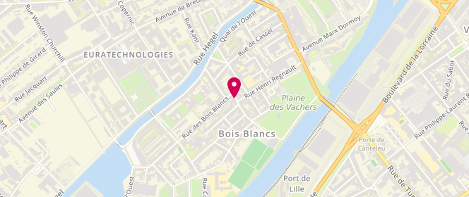 Plan de AGBEVIADE-NGO MBEM Nathalie, 167 Rue des Bois Blancs, 59000 Lille