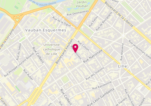 Plan de HAUTEFEUILLE Philippe, 118 Rue Meurein, 59000 Lille