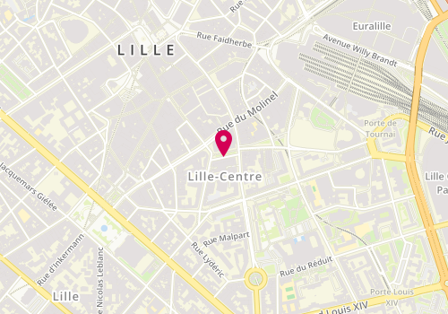 Plan de ROMOND Anne Françoise, 166 Rue Pierre Mauroy, 59000 Lille