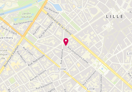 Plan de DELEAU-SENLIS Sidonie, 73 Rue Jacquemars Giélée, 59800 Lille