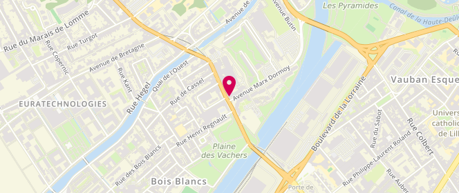 Plan de BERTRAND-DELEPINE Juliette, 110 Avenue de Dunkerque, 59000 Lille