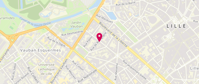 Plan de BONTE Arnaud, 121 Rue Jacquemars Giélée, 59800 Lille