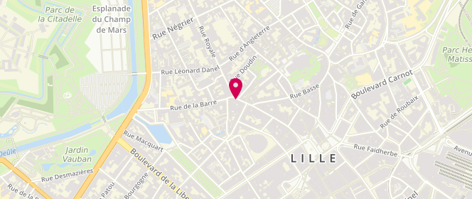Plan de QUENTIN Frédéric, 101 Rue Esquermoise, 59800 Lille