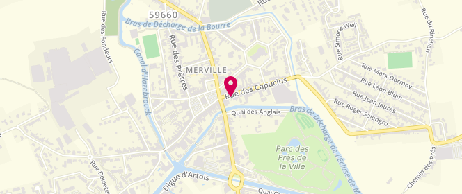 Plan de VIANE Jean Philippe, 10 Rue des Capucins, 59660 Merville