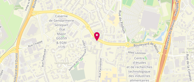 Plan de DIAZ Emmanuel, 99 Boulevard de Mons, 59650 Villeneuve-d'Ascq