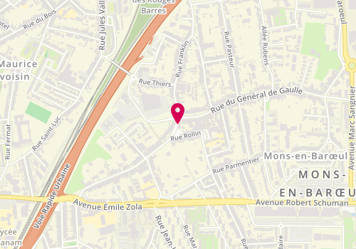 Plan de MOREAU Francis, 92 Rue du Général de Gaulle, 59370 Mons-en-Barœul
