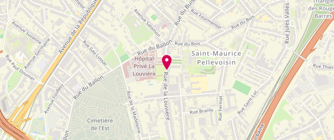 Plan de DELPLANQUE Catherine, 122 Rue de la Louvière, 59000 Lille