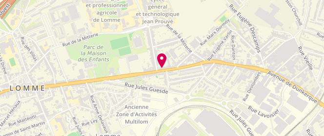 Plan de DE RUYTER Jean François, 734 Avenue de Dunkerque, 59160 Lille