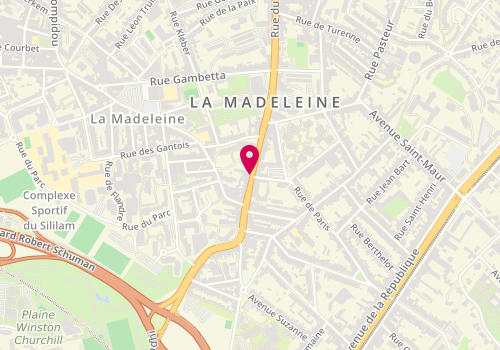 Plan de COCQUEEL Patrice, 115 Rue du Général de Gaulle, 59110 La Madeleine