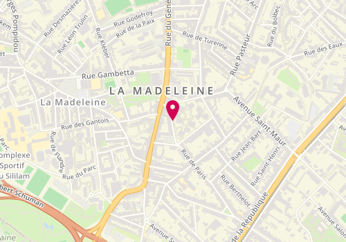 Plan de DECOULX-VERHAEGHE Caroline, 237 Rue de Conde, 59110 La Madeleine