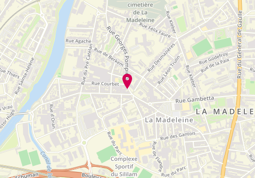 Plan de LEVASSEUR Céline, 151 Rue du President Pompidou, 59110 La Madeleine