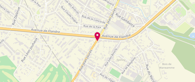 Plan de WATINE Franck, 124 Rue Jean Jaurès, 59491 Villeneuve-d'Ascq