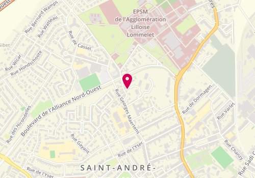 Plan de VEDERINE François, 1 Rue de Lommelet, 59871 Saint-André-lez-Lille