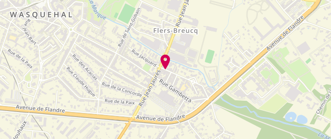 Plan de DAMEZ-CAGNONCLE Delphine, 9 Rue Jean Baptiste Bonte, 59491 Villeneuve-d'Ascq
