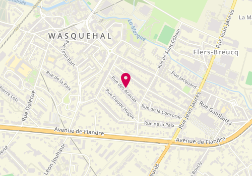 Plan de DHERBECOURT Jean Michel, 39 Rue des Acacias, 59290 Wasquehal