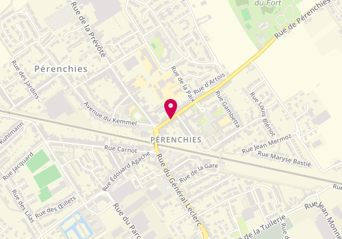 Plan de DELVALLE Justine, 26 Rue Henri Bouchery, 59840 Pérenchies
