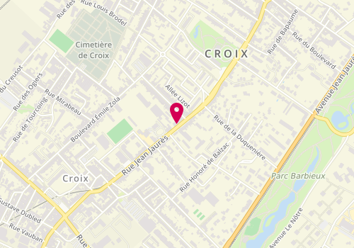 Plan de BRUNAUX Patrice, 107 Rue Jean Jaurès, 59170 Croix