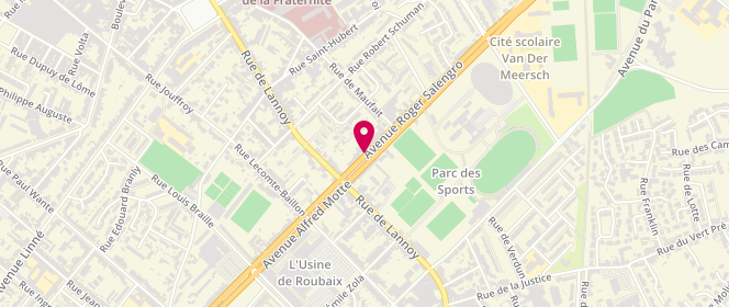 Plan de TURQUET Edouard, 31 Avenue Roger Salengro, 59100 Roubaix