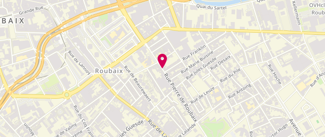Plan de VANLIERDE Doriane, 113 Rue Pierre de Roubaix, 59100 Roubaix