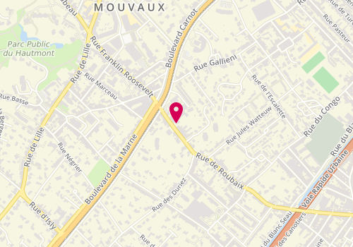 Plan de PAILLEUX Bernard, 115 Rue de Roubaix, 59420 Mouvaux