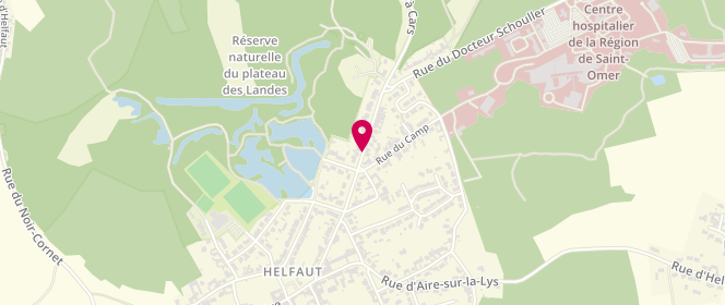 Plan de LE DORH Olivier, Route de Blendecques, 62570 Helfaut