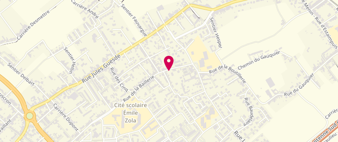 Plan de DUMORTIER Julien, 14 Rue de la Boutillerie, 59150 Wattrelos