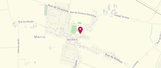 Plan de DE GOUY-LOISELLE Anne, 98 Rue du Docteur Marechal, 59270 Merris
