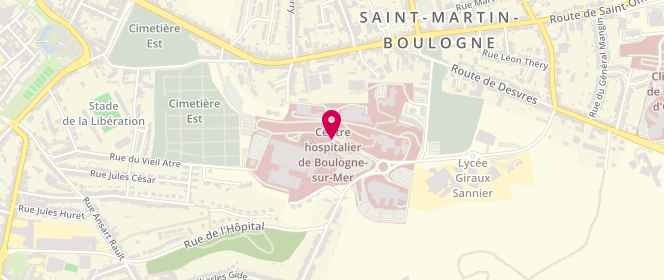 Plan de SETTI Abdelghafour, Rue Jacques Monod, 62321 Boulogne-sur-Mer