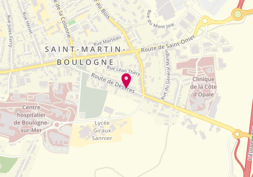 Plan de SELARL des Anesthesistes, Route de Desvres, 62280 Saint-Martin-Boulogne